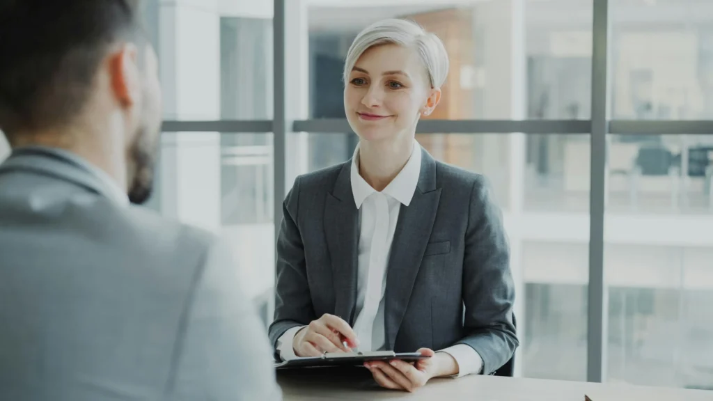 written employment contract Ireland document being reviewed by employee at desk