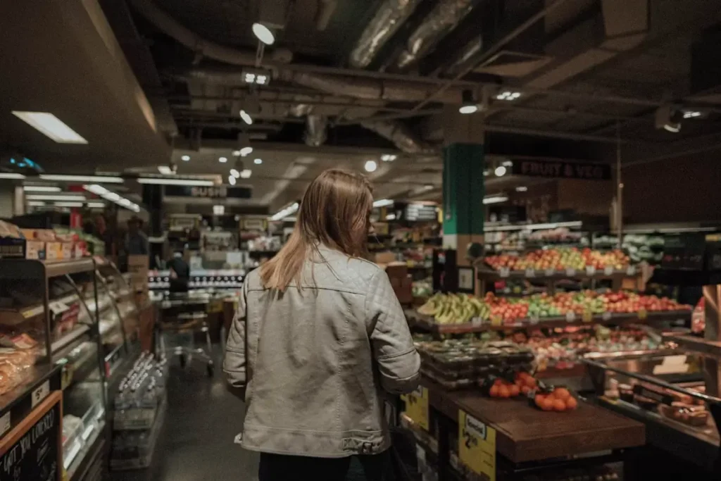 Shopping trolley comparing prices across Aldi, Lidl, Tesco, Dunnes and SuperValu in Ireland